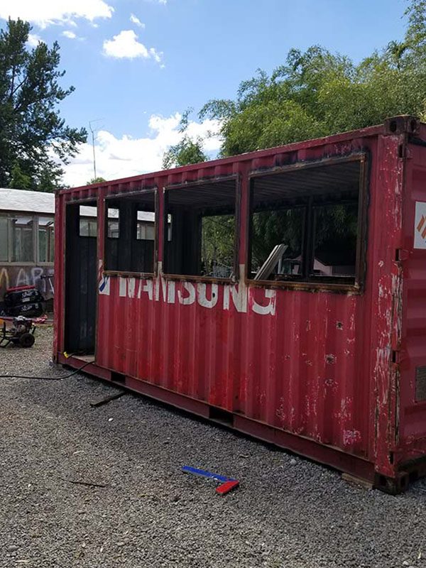 A Plain Shipping Container