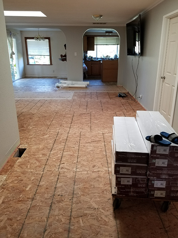 Prep for Floor Installation
